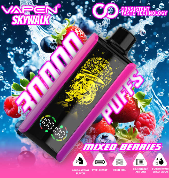 VAPEN SKYWALK 30K PUFF: 30000 Puffs with RGB Light - Image 8