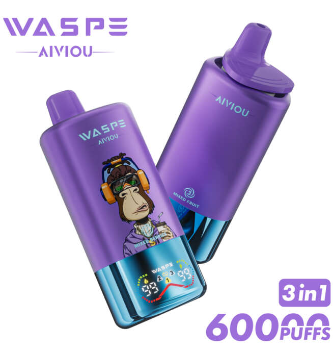 WASPE 3 in 1 60000 Puffs Triple Flavor Vape - Image 6