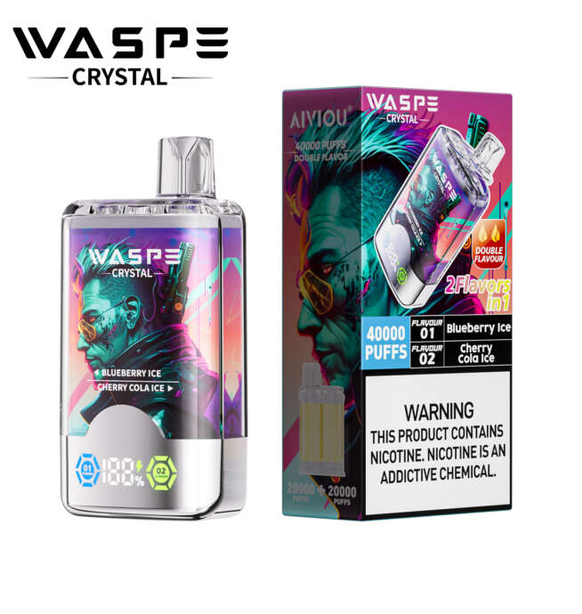 WASPE  Crystal 40000 Puffs Double Flavor - Image 7