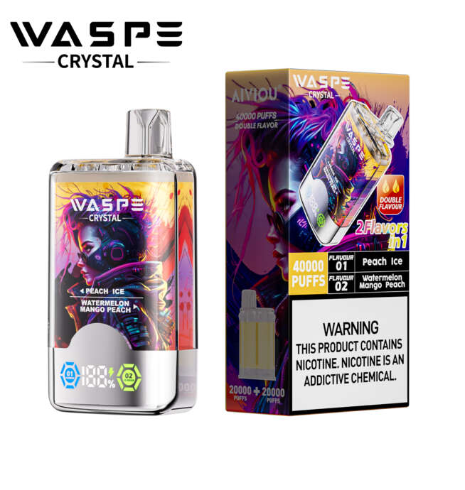 WASPE  Crystal 40000 Puffs Double Flavor - Image 5