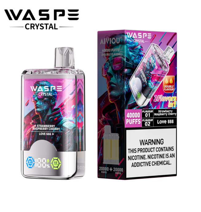 WASPE  Crystal 40000 Puffs Double Flavor - Image 4