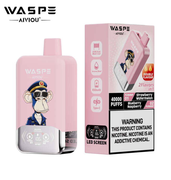 WASPE Double Flavor 40000 Puffs Rechargeable Vape - Image 3