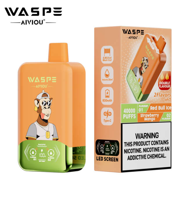 WASPE Double Flavor 40000 Puffs Rechargeable Vape - Image 8