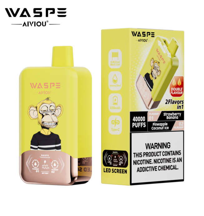 WASPE Double Flavor 40000 Puffs Rechargeable Vape - Image 5