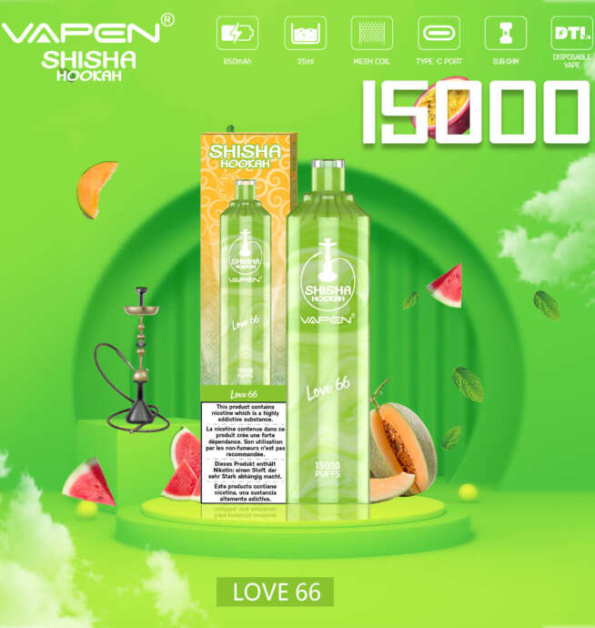 VAPEN 15000 Puffs Disposable Vape Shisha Flavor DTL - Image 2