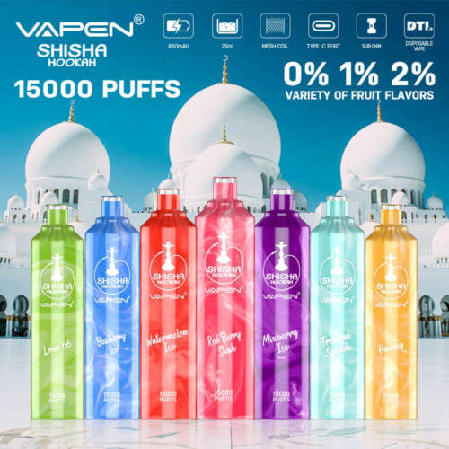 VAPEN 15000 Puffs Disposable Vape Shisha Flavor DTL