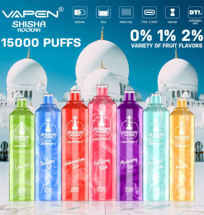VAPEN 15000 Puffs Disposable Vape Shisha Flavor DTL