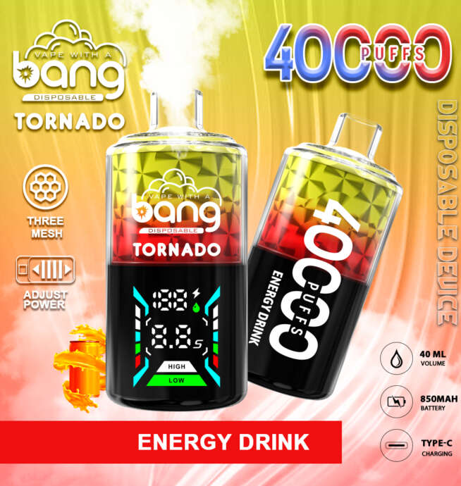 Bang Tornado 40000 Puffs Disposable Vape Big Clouds - Image 5